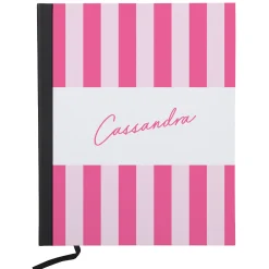 Striped Name Notebook