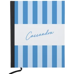 Striped Name Notebook