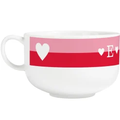Stripe Hearts Bowl