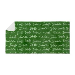 Stylish Script Name Beach Towel
