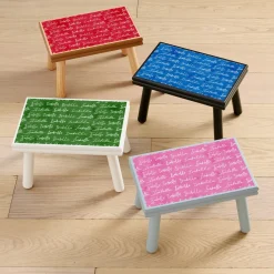 Stylish Script Name Step Stool