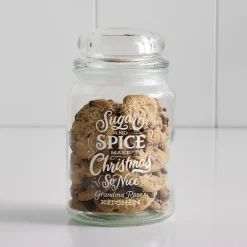 Sugar and Spice Glass Treat Jar