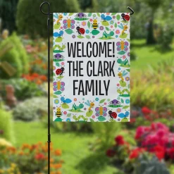 Summer Bugs Garden Flag
