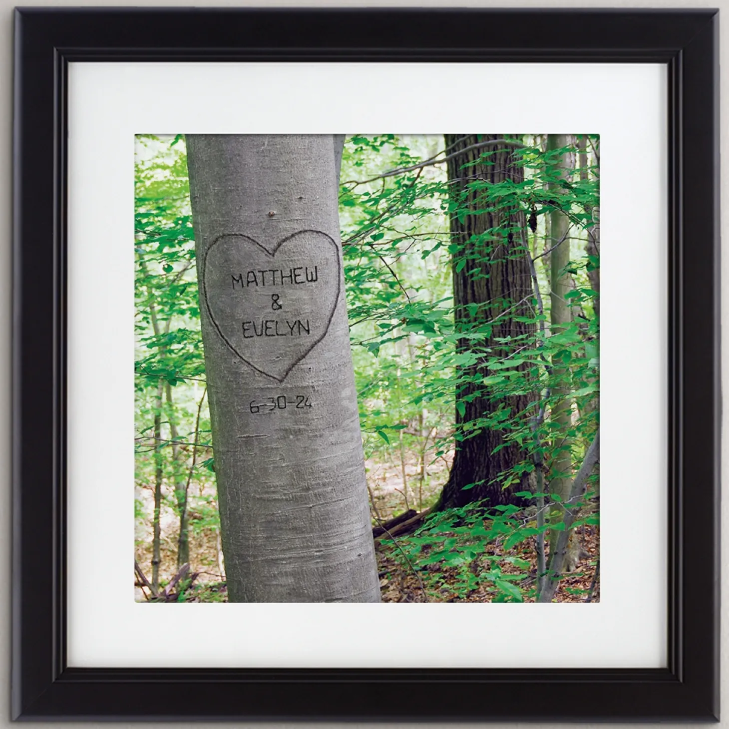 Summer Love Tree Square Framed Print