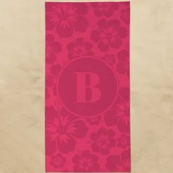 Summer Patterns Initial Beach Towel