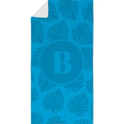 Summer Patterns Initial Beach Towel