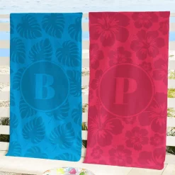 Summer Patterns Initial Beach Towel
