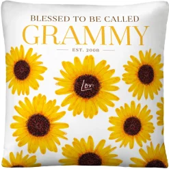 Sunflower Garden Throw Pillow