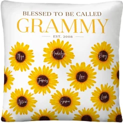 Sunflower Garden Throw Pillow