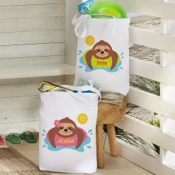 Sunning Sloths Tote Bag