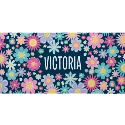Sunny Flowers Beach Towel