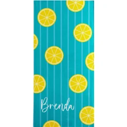 Sunny Lemons Beach Towel