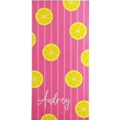 Sunny Lemons Beach Towel