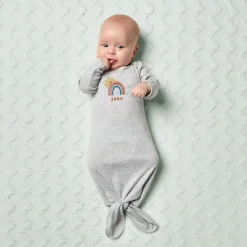 Sunny Rainbow Baby Knotted Gown