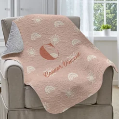 Sunshine and Rainbows Quilted Baby Blanket