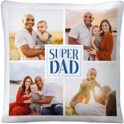 Super DAD Photo Throw Pillow