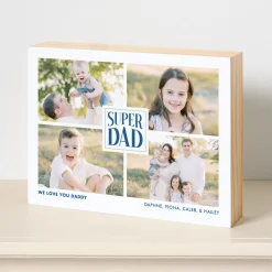 Super Dad Wood Block