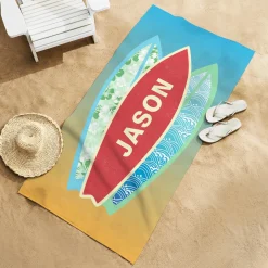 Surfboard Beach Towel