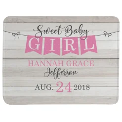 Sweet Baby Banner Plush Blanket