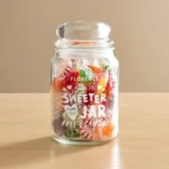 Sweeter Than Candy Glass Treat Jar