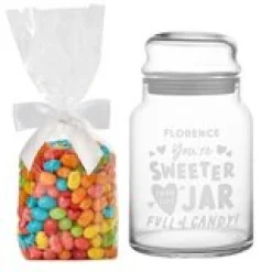 Sweeter Than Candy Glass Treat Jar