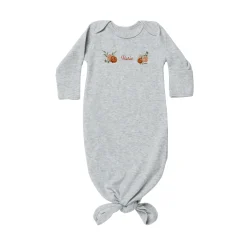 Sweet Floral Name Baby Knotted Gown