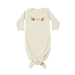 Sweet Floral Name Baby Knotted Gown