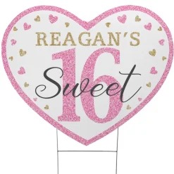 Sweet 16 Heart Yard Sign