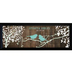 Sweet Lovebirds Canvas