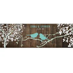 Sweet Lovebirds Canvas