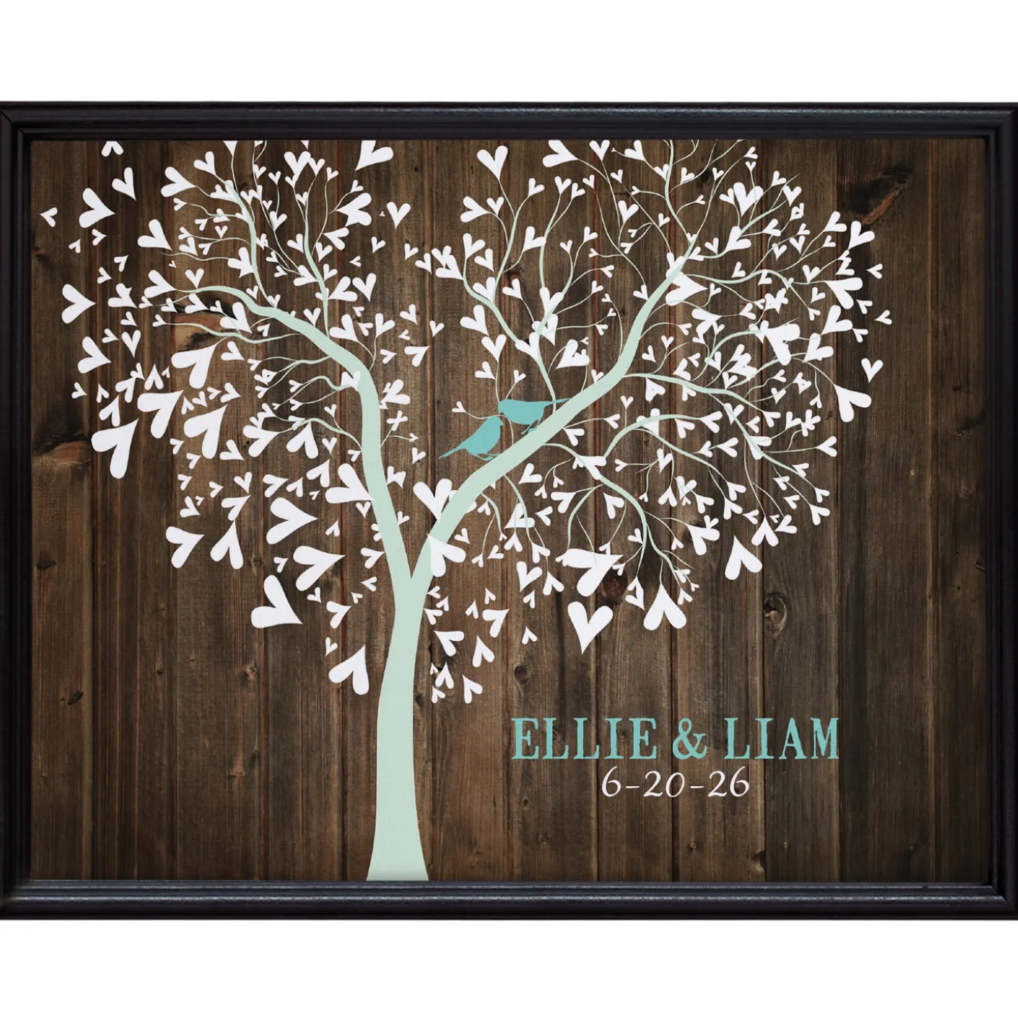 Sweet Lovebirds Canvas