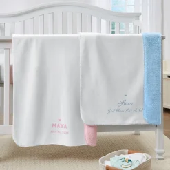 Sweet Name Sherpa Baby Blanket
