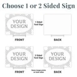 Swirling Graduate Photo Yard Sign