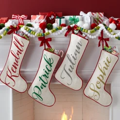 Swirl Name Stocking