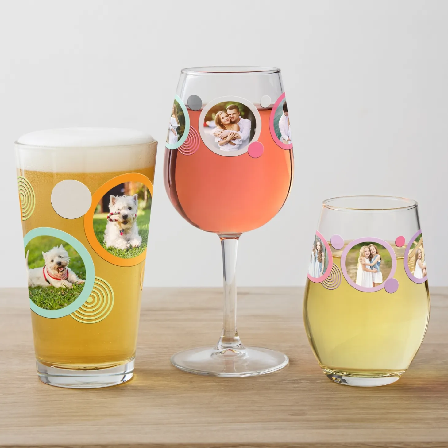 Swirl Photo Glassware