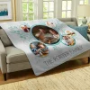 Swirls of Flowers Photo Plush Blanket