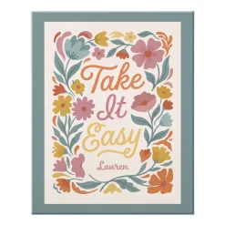 Take It Easy Floral Canvas