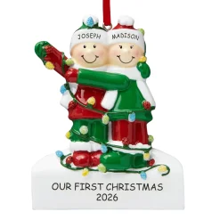 Tangled in Lights Family Ornament
