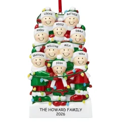Tangled in Lights Family Ornament