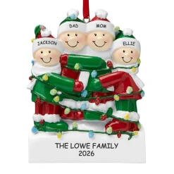Tangled in Lights Family Ornament