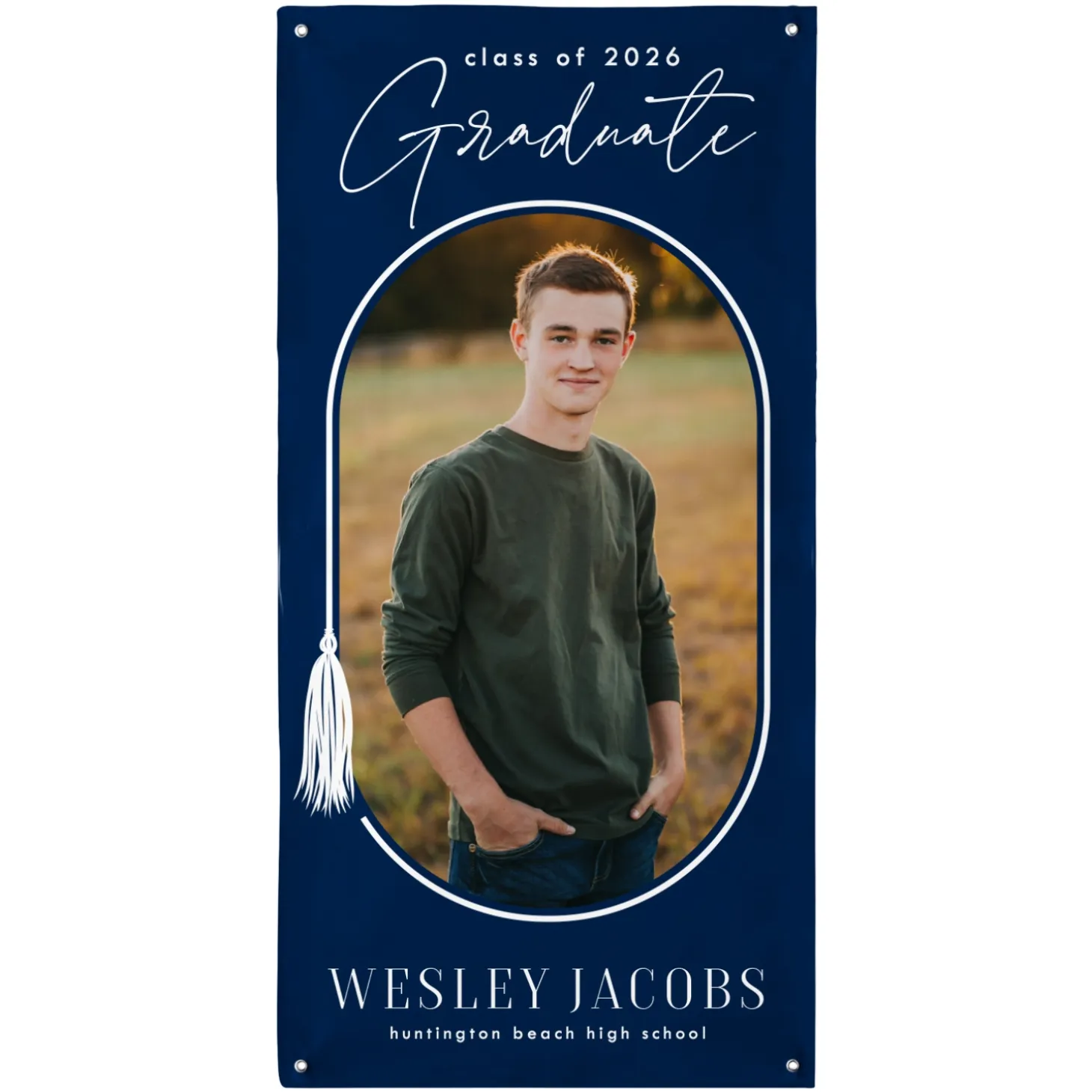 Tassel Charm Graduation Photo Banner