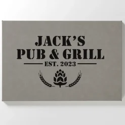 Tavern Established Leather Wall Art