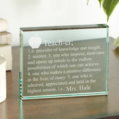 Teacher Glass Block