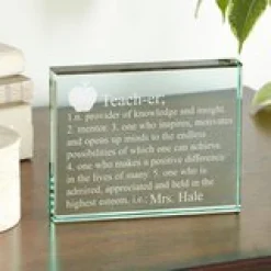 Teacher Glass Block