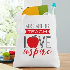 Teach, Love, Inspire Tote Bag