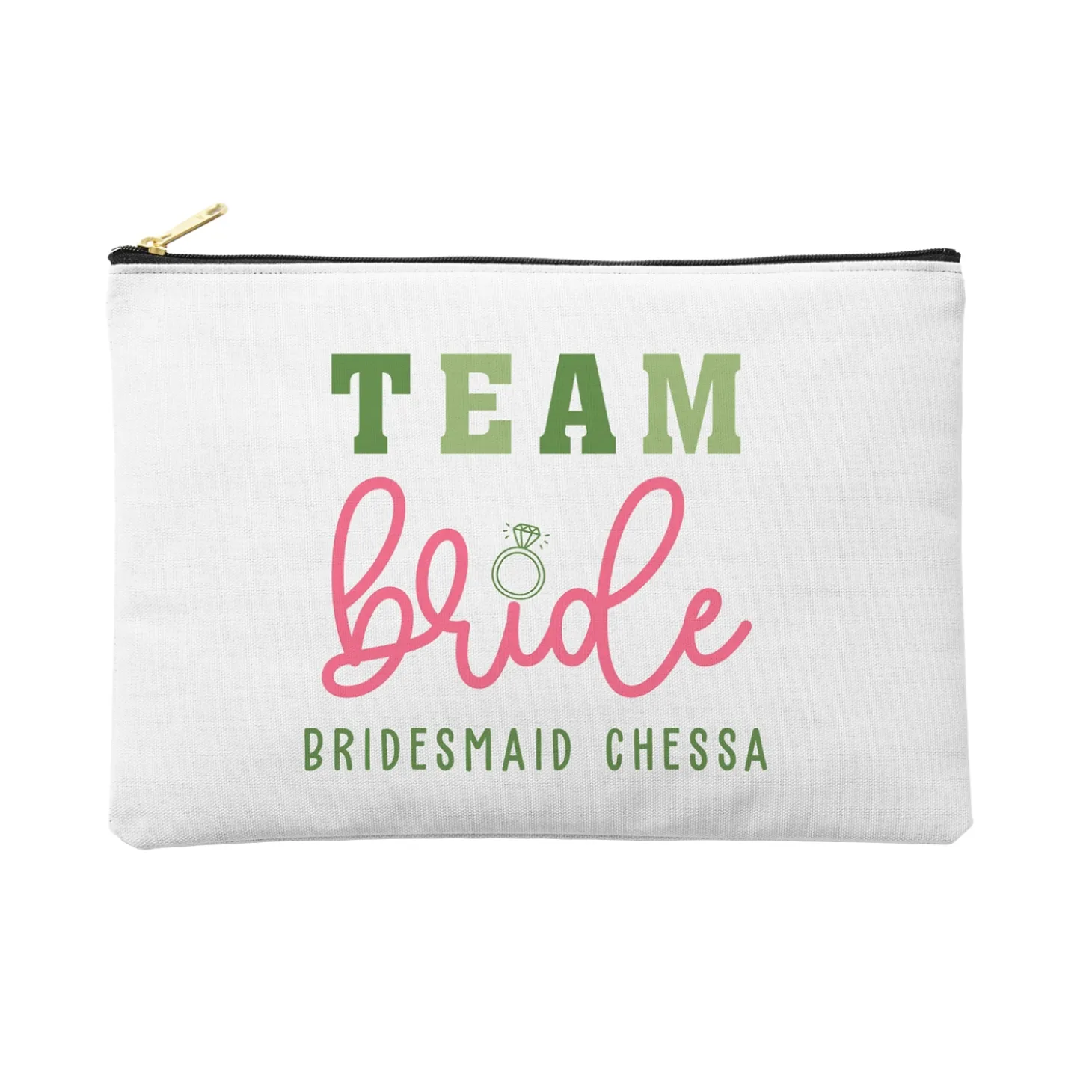 Team Bride Zipper Pouch