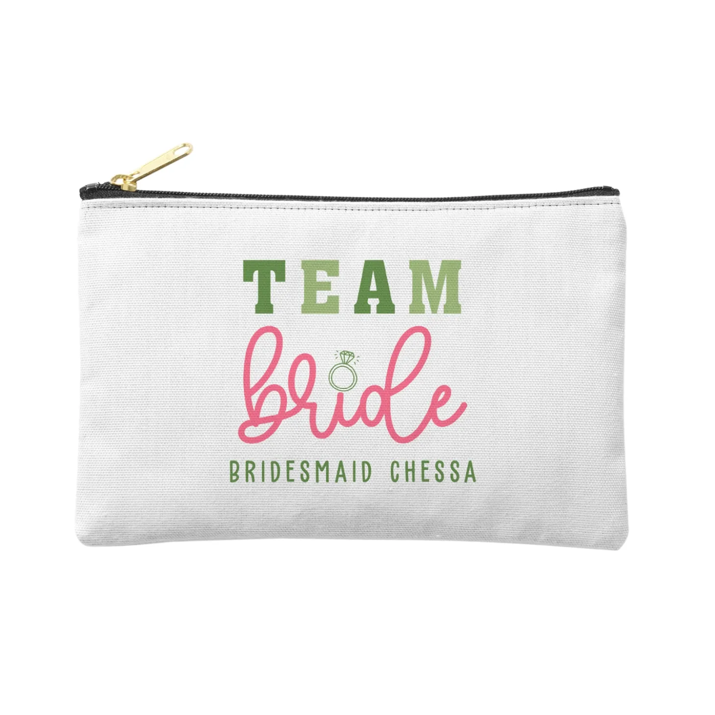 Team Bride Zipper Pouch