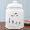 Tender Hearts Ceramic Treat Jar