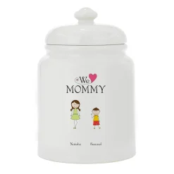 Tender Hearts Ceramic Treat Jar