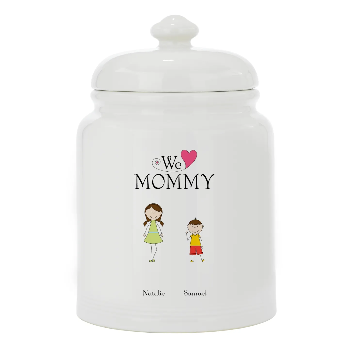 Tender Hearts Ceramic Treat Jar